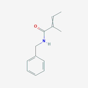 molecular formula C12H15NO B14419639 N-benzyl-2-methylbut-2-enamide CAS No. 83375-42-2