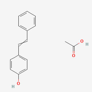 molecular formula C16H16O3 B1441966 4-Styrylphenyl acetate CAS No. 93022-30-1