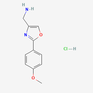 (2-(4-Methoxyphenyl)oxazol-4-YL)methanamine hydrochloride