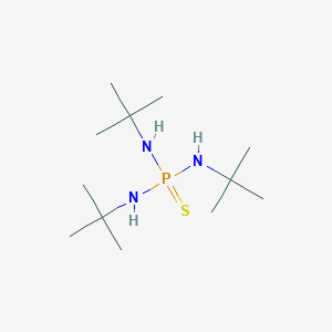 molecular formula C12H30N3PS B14419686 Phosphorothioic triamide, N,N',N''-tris(1,1-dimethylethyl)- CAS No. 86148-15-4