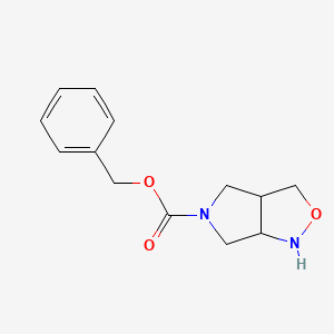 molecular formula C13H16N2O3 B1441969 Benzyl tetrahydro-1H-pyrrolo[3,4-C]isoxazole-5(3H)-carboxylate CAS No. 1174730-77-8