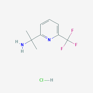 molecular formula C9H12ClF3N2 B1441970 2-(6-(Trifluoromethyl)pyridin-2-yl)propan-2-amine hydrochloride CAS No. 1192356-27-6