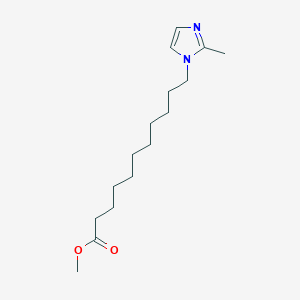 molecular formula C16H28N2O2 B14419754 Methyl 11-(2-methyl-1H-imidazol-1-yl)undecanoate CAS No. 85216-65-5