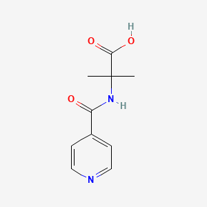 molecular formula C10H12N2O3 B1441976 N-Isonicotinoyl-2-methylalanine CAS No. 1219979-67-5
