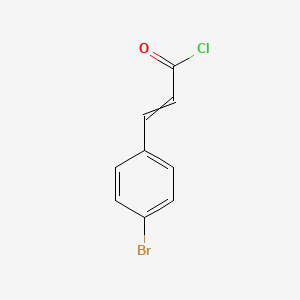molecular formula C9H6BrClO B1441977 3-(4-Bromophenyl)prop-2-enoyl chloride CAS No. 27465-66-3