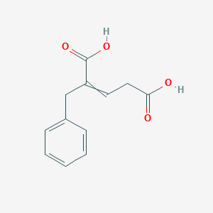 molecular formula C12H12O4 B14419779 2-Benzylpent-2-enedioic acid CAS No. 85533-88-6