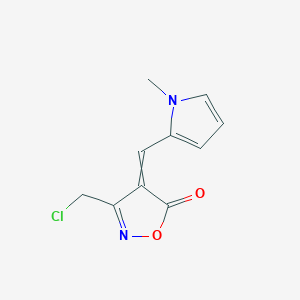 molecular formula C10H9ClN2O2 B1441980 3-(氯甲基)-4-[(1-甲基吡咯-2-基)亚甲基]-1,2-恶唑-5-酮 CAS No. 1142199-77-6