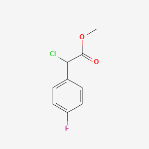molecular formula C9H8ClFO2 B1441981 Methyl 2-(4-fluorophenyl)-2-chloroacetate CAS No. 1036273-29-6