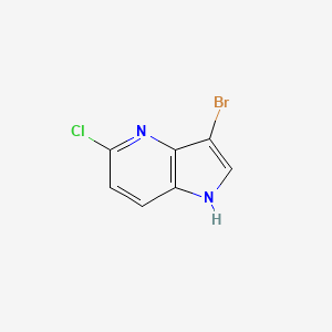 molecular formula C7H4BrClN2 B1441982 3-溴-5-氯-1H-吡咯并[3,2-b]吡啶 CAS No. 1190310-75-8