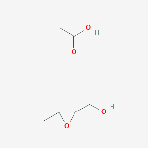 molecular formula C7H14O4 B14419881 Acetic acid;(3,3-dimethyloxiran-2-yl)methanol CAS No. 83221-25-4