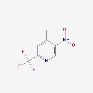 molecular formula C7H5F3N2O2 B1441989 4-Methyl-5-nitro-2-(trifluoromethyl)pyridine CAS No. 944317-53-7
