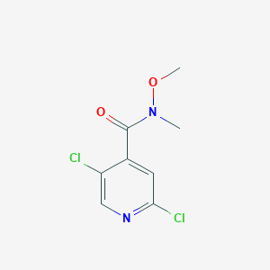 molecular formula C8H8Cl2N2O2 B1441990 2,5-Dichloro-N-methoxy-N-methylisonicotinamide CAS No. 864674-17-9