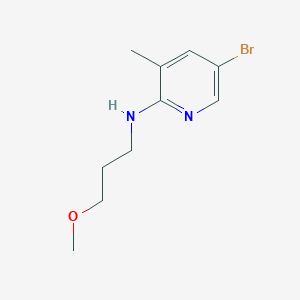 molecular formula C10H15BrN2O B1441992 5-bromo-N-(3-methoxypropyl)-3-methylpyridin-2-amine CAS No. 1220035-09-5