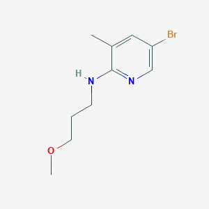 B1441992 5-Bromo-N-(3-methoxypropyl)-3-methyl-2-pyridinamine CAS No. 1220035-09-5