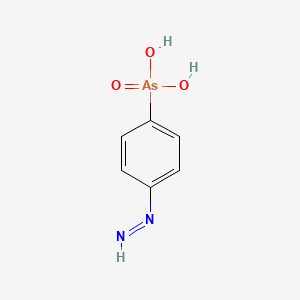 molecular formula C6H7AsN2O3 B14419929 Arsonic acid, (4-diazenylphenyl)- CAS No. 84288-82-4
