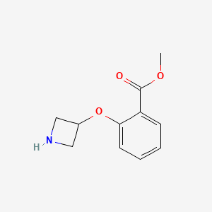 molecular formula C11H13NO3 B1442005 Methyl 2-(azetidin-3-yloxy)benzoate CAS No. 1220038-61-8
