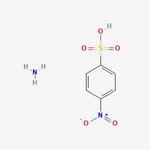 molecular formula C6H8N2O5S B14420078 Azane;4-nitrobenzenesulfonic acid CAS No. 84253-14-5