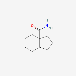 molecular formula C10H17NO B14420159 Octahydro-3ah-indene-3a-carboxamide CAS No. 84557-01-7