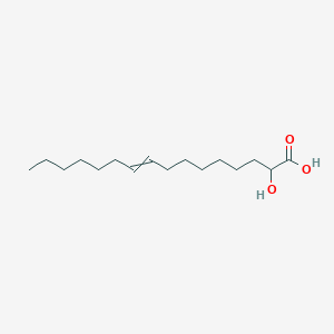 molecular formula C16H30O3 B14420162 2-Hydroxyhexadec-9-enoic acid CAS No. 80550-32-9