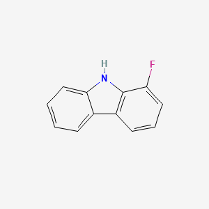 molecular formula C12H8FN B1442017 1-fluoro-9H-carbazole CAS No. 391-26-4