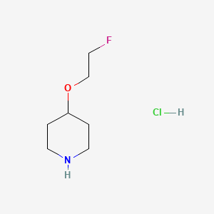 molecular formula C7H15ClFNO B1442019 2-氟乙基4-哌啶基醚盐酸盐 CAS No. 1220033-03-3