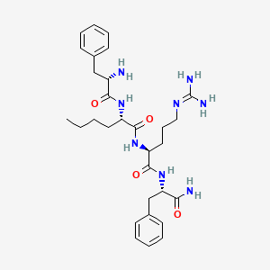 molecular formula C30H44N8O4 B14420228 H-Phe-Nle-Arg-Phe-NH2 CAS No. 83903-26-8