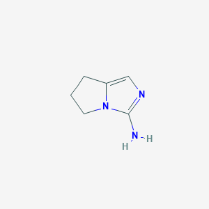 molecular formula C6H9N3 B1442023 5H,6H,7H-pyrrolo[1,2-c]imidazol-3-amine CAS No. 1042449-01-3