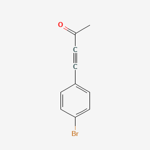 molecular formula C10H7BrO B14420249 3-Butyn-2-one, 4-(4-bromophenyl)- CAS No. 81532-79-8
