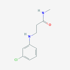 molecular formula C10H13ClN2O B14420280 N~3~-(3-Chlorophenyl)-N-methyl-beta-alaninamide CAS No. 87231-26-3