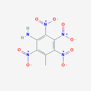 molecular formula C7H5N5O8 B14420307 3-Methyl-2,4,5,6-tetranitroaniline CAS No. 84432-56-4