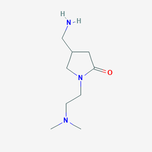 4-(Aminomethyl)-1-[2-(dimethylamino)ethyl]pyrrolidin-2-one