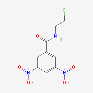 molecular formula C9H8ClN3O5 B14420423 N-(2-Chloroethyl)-3,5-dinitrobenzamide CAS No. 80649-12-3