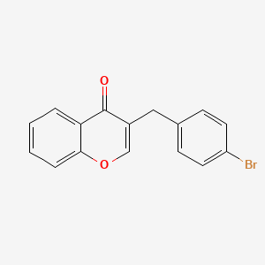 molecular formula C16H11BrO2 B14420435 3-(4-bromobenzyl)-4H-chromen-4-one CAS No. 82018-88-0