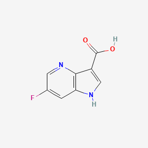molecular formula C8H5FN2O2 B1442045 6-Fluoro-1H-pyrrolo[3,2-b]pyridine-3-carboxylic acid CAS No. 1190316-18-7