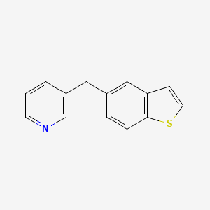 molecular formula C14H11NS B14420452 3-[(1-Benzothiophen-5-yl)methyl]pyridine CAS No. 85624-45-9