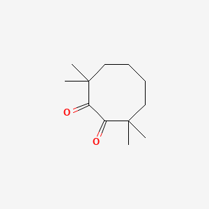 molecular formula C12H20O2 B14420462 3,3,8,8-Tetramethylcyclooctane-1,2-dione CAS No. 81578-43-0