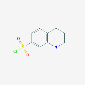 molecular formula C10H12ClNO2S B1442047 1-Methyl-1,2,3,4-tetrahydroquinoline-7-sulfonyl chloride CAS No. 947498-98-8