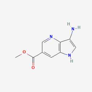 molecular formula C9H9N3O2 B1442051 methyl 3-amino-1H-pyrrolo[3,2-b]pyridine-6-carboxylate CAS No. 1190315-96-8