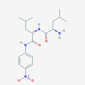 molecular formula C18H28N4O4 B14420519 L-Leucyl-N-(4-nitrophenyl)-L-leucinamide CAS No. 81928-67-8