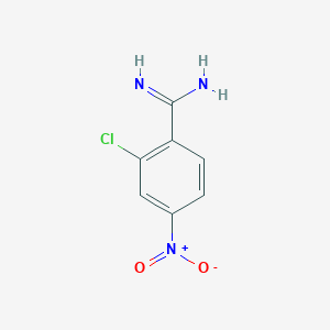 molecular formula C7H6ClN3O2 B1442053 2-Chloro-4-nitrobenzamidine CAS No. 1260876-52-5