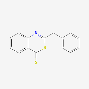 molecular formula C15H11NS2 B14420538 2-Benzyl-4H-3,1-benzothiazine-4-thione CAS No. 84374-72-1