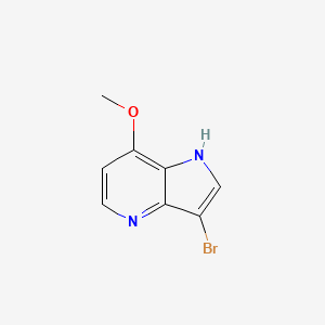 molecular formula C8H7BrN2O B1442054 3-bromo-7-methoxy-1H-pyrrolo[3,2-b]pyridine CAS No. 1190319-33-5