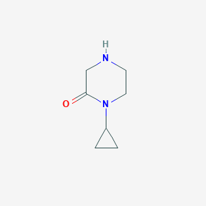 molecular formula C7H12N2O B1442058 1-Cyclopropylpiperazin-2-one CAS No. 907972-23-0
