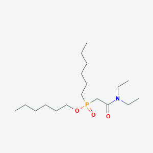 molecular formula C18H38NO3P B14420592 Hexyl [2-(diethylamino)-2-oxoethyl]hexylphosphinate CAS No. 83242-93-7