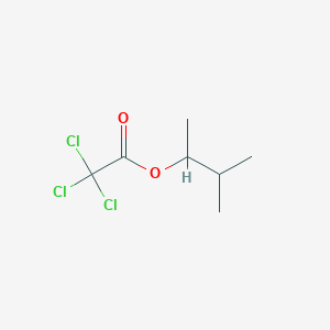 molecular formula C7H11Cl3O2 B14420603 Acetic acid, trichloro, 1,2-dimethylpropyl ester CAS No. 84612-70-4