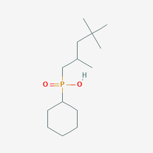molecular formula C14H29O2P B14420613 Cyclohexyl(2,4,4-trimethylpentyl)phosphinic acid CAS No. 82164-74-7
