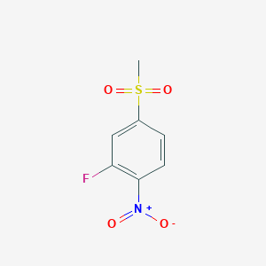 molecular formula C7H6FNO4S B1442064 2-Fluoro-4-(methylsulfonyl)nitrobenzene CAS No. 1166756-97-3