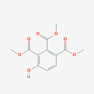 molecular formula C12H12O7 B14420647 Trimethyl 4-hydroxybenzene-1,2,3-tricarboxylate CAS No. 81931-48-8