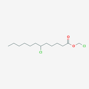 molecular formula C13H24Cl2O2 B14420673 Chloromethyl 6-chlorododecanoate CAS No. 80419-02-9