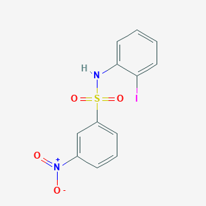 molecular formula C12H9IN2O4S B14420696 N-(2-Iodophenyl)-3-nitrobenzene-1-sulfonamide CAS No. 87317-03-1